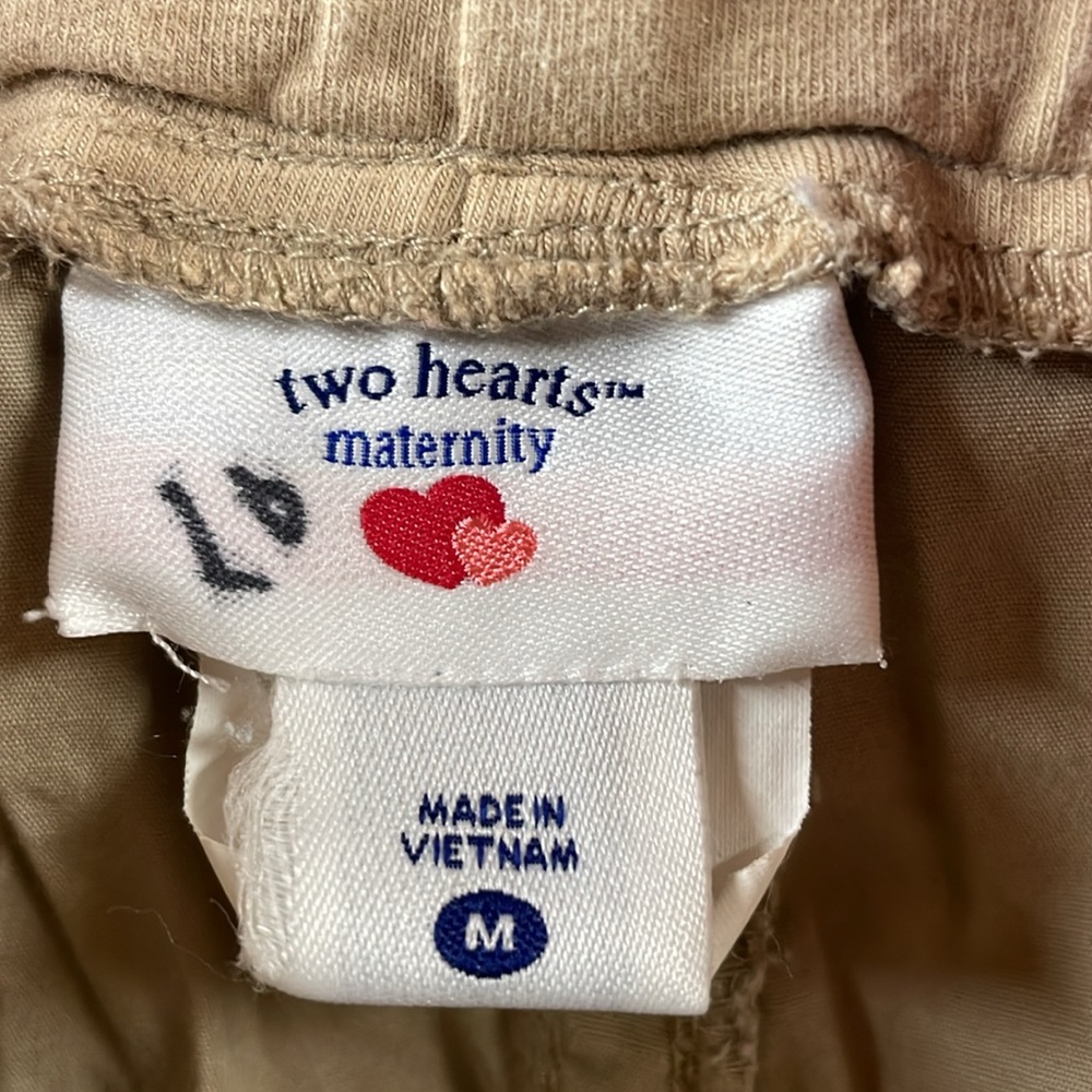 Two hearts maternity capri pants size M - Picture 3 of 4